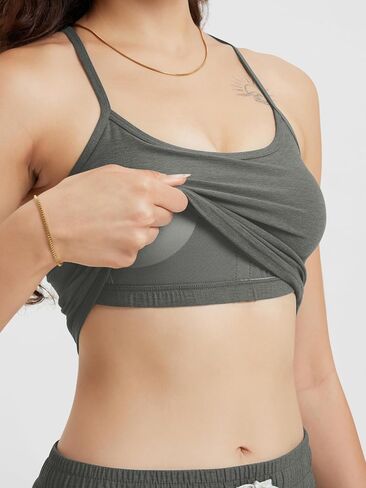 Ododos Women's Slim Racerback الخزان المقطوع-صدرية Stratum Tech Sports ، و Ultra Soft UPF 50+ Cami Top مع حمالة صدر مدمجة in Kuwait