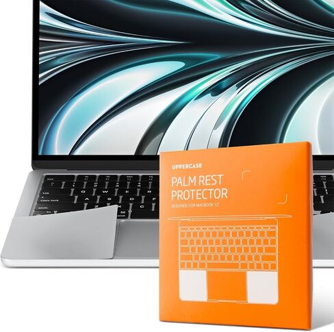 مجموعة أغطية حماية جلدية فاخرة لمسند راحة اليد من UPPERCASE متوافقة مع 2022 2024 MacBook Air 13 بوصة مع M2/M3 A2681 A3113، Starlight in Kuwait