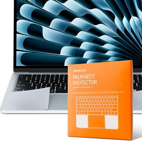 مجموعة أغطية حماية جلدية فاخرة لمسند راحة اليد من UPPERCASE متوافقة مع 2022 2024 MacBook Air 13 بوصة مع M2/M3 A2681 A3113، Starlight in Kuwait