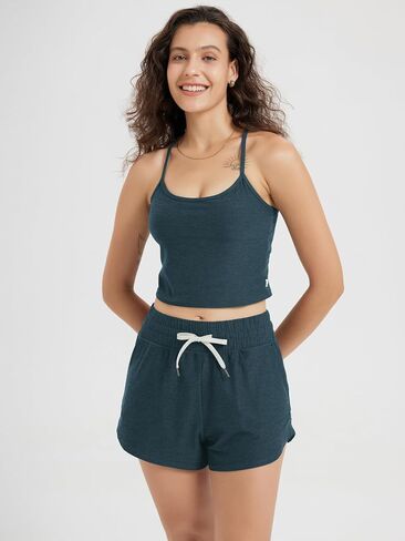 Ododos Women's Slim Racerback الخزان المقطوع-صدرية Stratum Tech Sports ، و Ultra Soft UPF 50+ Cami Top مع حمالة صدر مدمجة in Kuwait