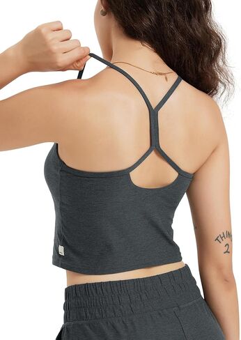Ododos Women's Slim Racerback الخزان المقطوع-صدرية Stratum Tech Sports ، و Ultra Soft UPF 50+ Cami Top مع حمالة صدر مدمجة in Saudi Arabia