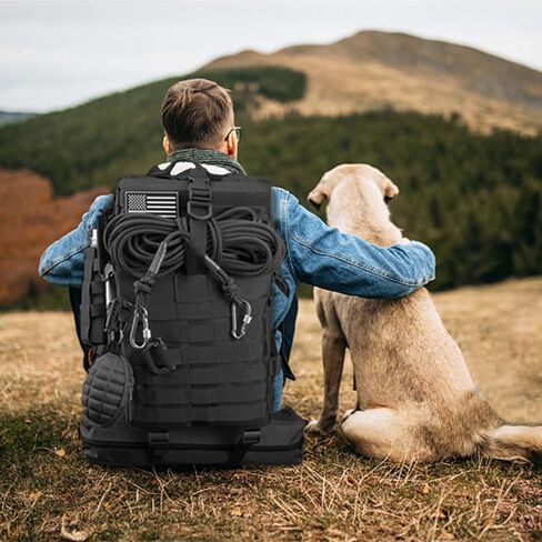 Tactical Backpack 45L Assault Pack Green Army Pack for Men 3 Day Molle Bug Out Bag Outdoor Camping Hiking Daypack Military Assault Large Rucksack without Bottle Holder in Kuwait