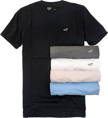 Hollister California Men's Must-Have Short Sleeve Graphic T-Shirt 4-/5-/7-Pack in Kuwait