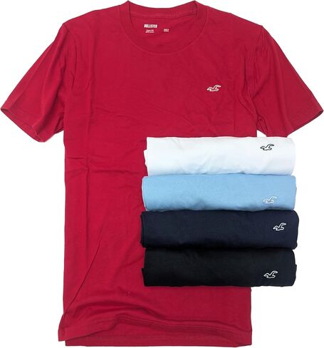 Hollister California Men's Must-Have Short Sleeve Graphic T-Shirt 4-/5-/7-Pack in Kuwait