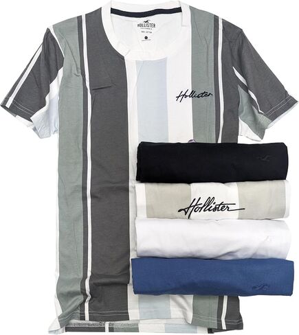 Hollister California Men's Must-Have Short Sleeve Graphic T-Shirt 4-/5-/7-Pack in Kuwait