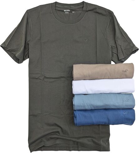 Hollister California Men's Must-Have Short Sleeve Graphic T-Shirt 4-/5-/7-Pack in Kuwait