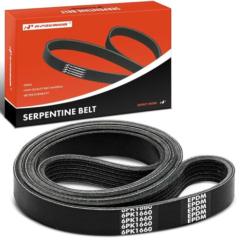 A-Premium Engine Serpentine Drive Belt Compatible with Subaru Legacy, Outback, 2010 2011 2012, GAS, 2.5L in Saudi Arabia