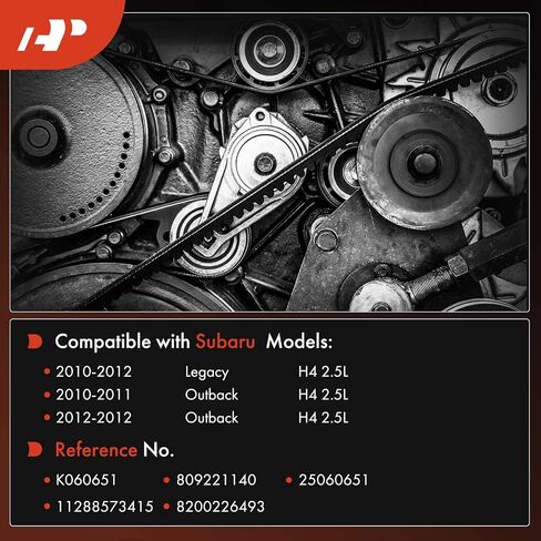 A-Premium Engine Serpentine Drive Belt Compatible with Subaru Legacy, Outback, 2010 2011 2012, GAS, 2.5L in Saudi Arabia