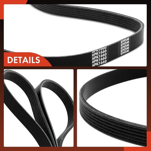 A-Premium Engine Serpentine Drive Belt Compatible with Subaru Legacy, Outback, 2010 2011 2012, GAS, 2.5L in Saudi Arabia