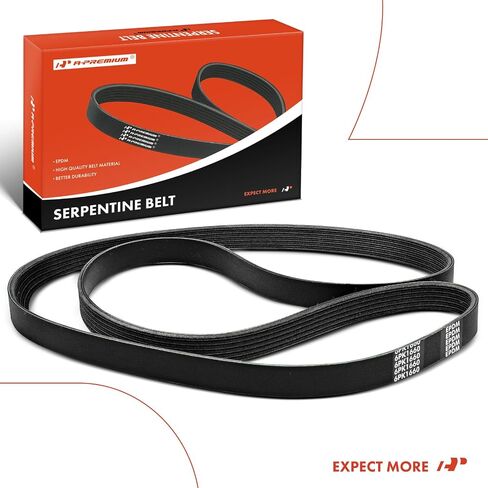 A-Premium Engine Serpentine Drive Belt Compatible with Subaru Legacy, Outback, 2010 2011 2012, GAS, 2.5L in Saudi Arabia
