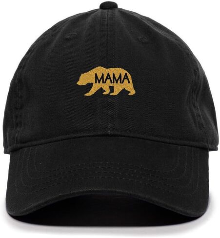 Mama Bear Embroidered Baseball Cap Cotton Adjustable Dad Hat in Saudi Arabia