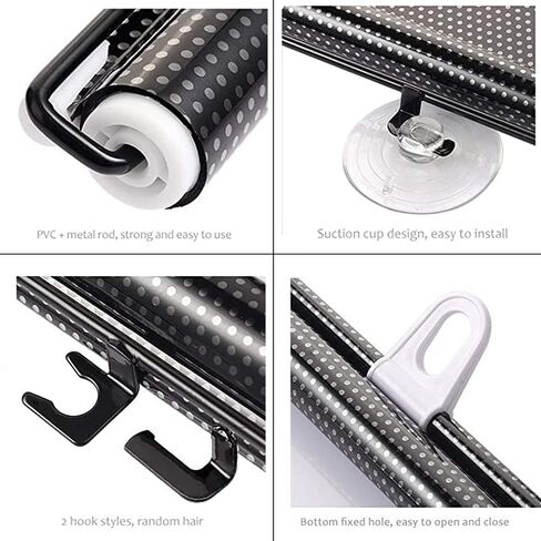 Blackout Blind Shade مع أكواب شفط ، ستارة غطاء نافذة محمولة مؤقتة ، ظلال نافذة أسطوانة الشمس ، واقي من الشمس العازلة للحرارة ، للسيارة ، المكتب ، المطبخ (W 27 × H 49in) in Saudi Arabia