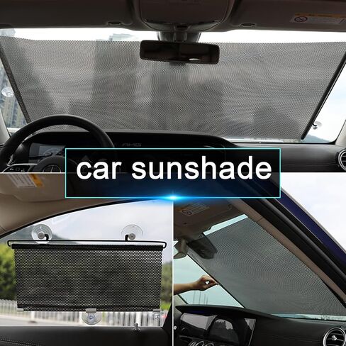 Blackout Blind Shade مع أكواب شفط ، ستارة غطاء نافذة محمولة مؤقتة ، ظلال نافذة أسطوانة الشمس ، واقي من الشمس العازلة للحرارة ، للسيارة ، المكتب ، المطبخ (W 27 × H 49in) in Saudi Arabia
