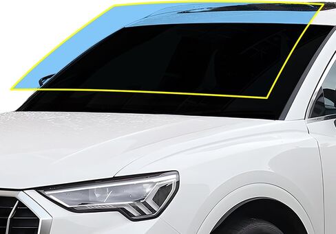 Bogar Tech Designs Precut Front Windshield Film Film Scratch Resistant Ultra Clear Kit Cover متوافقة مع Audi Q3 2019+ ، Clear in Saudi Arabia