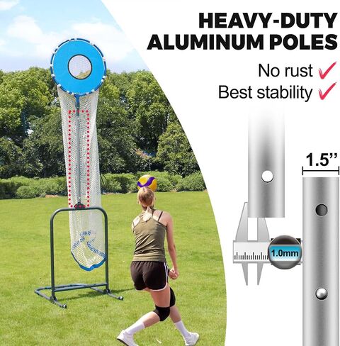 Volleyball Setter Trainer Net with Adjustable Height and Angle for Indoor and Outdoor Practice, Perfect Target Net for Setting, Serving, and Spiking Training Equipment in Saudi Arabia