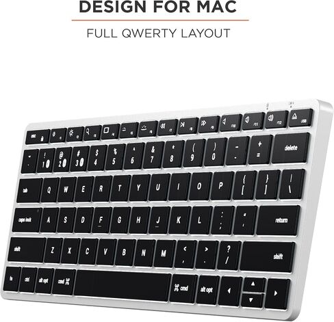 لوحة مفاتيح Satechi Slim X3 Bluetooth مع لوحة مفاتيح مفاتيح Numeric-مفاتيح مضاءة ومزامنة متعددة الأجهزة-لـ M2/ M1 MacBook Pro/ Air ، M2/ M1 iPad Pro/ Air ، M2 Mac Mini ، Imac M1 (Space Gray) in Kuwait