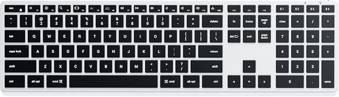 لوحة مفاتيح Satechi Slim X3 Bluetooth مع لوحة مفاتيح مفاتيح Numeric-مفاتيح مضاءة ومزامنة متعددة الأجهزة-لـ M2/ M1 MacBook Pro/ Air ، M2/ M1 iPad Pro/ Air ، M2 Mac Mini ، Imac M1 (Space Gray) in Kuwait