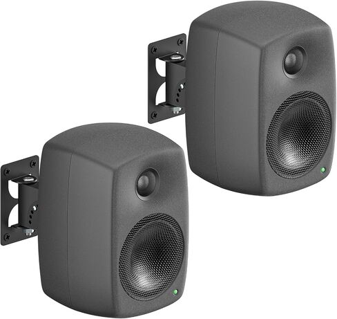 حامل مكبر صوت معدني على الحائط لحامل مكبر الصوت Genelec - حامل مكبر صوت جداري قابل للإمالة والدوران لـ Genelec G1 G2 G3 8010 8020 8030 8320 دعامة تثبيت مكبر الصوت مع مجموعة أدوات لتوفير المساحة in Kuwait