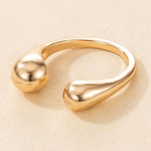 HUASAI Chunky Gold Rings for Women Stackable Rings for Women Statement Ring Gothic Vintage Ring Trendy Jewelry Gifts 2025 in Kuwait