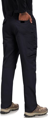 Men's Cargo Tactical Pants Stretch Waistband Water Resistant Ripstop EDC Hiking Pants in Kuwait