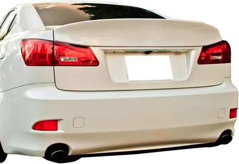 IKON MOTORSPORTS, Trunk Spoiler Compatible with 2006-2013 Lexus IS250 IS350 is F 4-Door, Painted #8R6 Breakwater Blue Metallic ABS Plastic WD Style Trunk Wing Spoiler, 2007 2008 2009 2010 2011 2012 in Saudi Arabia