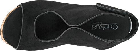 Corkys Footwear Womens Frisky Wedge - Featuring a 2.5-Inch Heel, A Lightweight Cork Heel, Adjustable Ankle Strap, and All-Day Comfort for Effortless Style in Kuwait