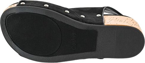 Corkys Footwear Womens Frisky Wedge - Featuring a 2.5-Inch Heel, A Lightweight Cork Heel, Adjustable Ankle Strap, and All-Day Comfort for Effortless Style in Kuwait