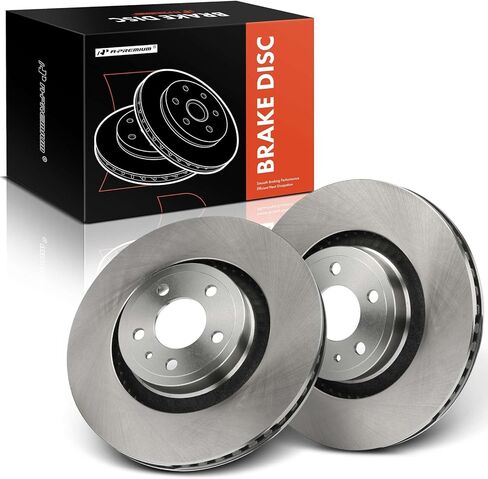A-Premium 13.86 بوصة (352 مم) دوارات فرامل القرص الأمامية المتنفية متوافقة مع نماذج فورد المختارة-Mustang 2015-2020 ، 2-PC Set in Kuwait