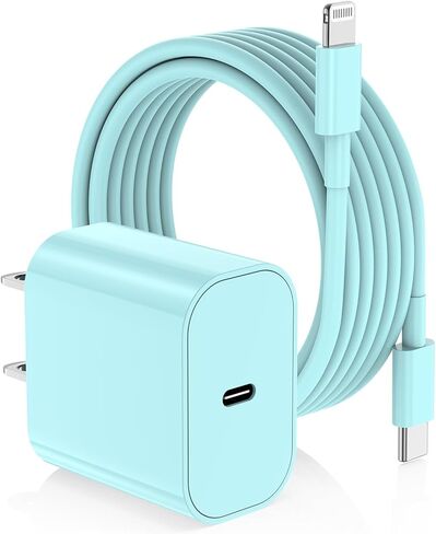 iPhone Fast USB C Charger Block, 20W PD Type C Charging Power Adapter Cube Brick Box, iPhone Wall Charger Plug for Apple iPhone 15 Pro Max/15 Plus/16/14 Pro/14 Plus/13 Pro/13/12 Mini/11, XS/XR/X/iPad in Kuwait