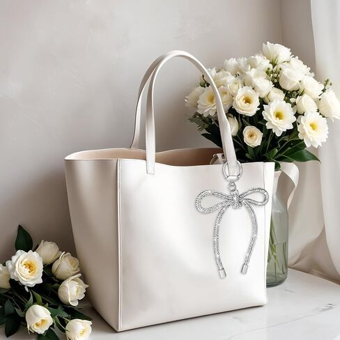 Bow Keychain Rhinestone Bow Key Chains Women Cute Ribbon Bowknot Beg Bag Bag Chair chain chain car chain in Kuwait