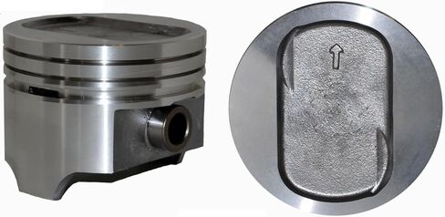 Set of 8 Rectangular Dish Top Pistons for 77-93 Ford 5.8L/351W | .030 (.75mm Oversized) | 4.030in. Bore Diameter in Saudi Arabia