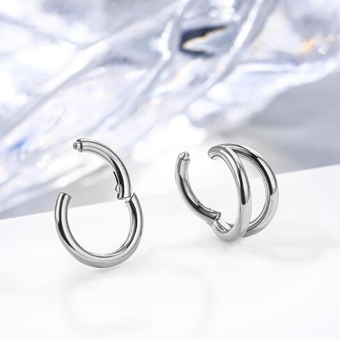 Oufer 2pcs غضروف طوق حش ، 16 جرام من المجوهرات الثابتة ، 316L من الصلب الجراحي المجوهر in Saudi Arabia