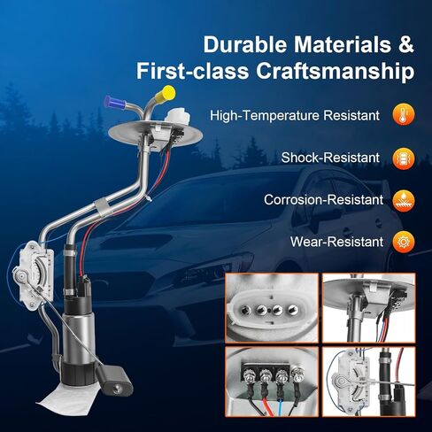 مجموعة مضخة الوقود الكهربائية متوافقة مع 1989 1990 1991 1992 1993 1994 1995 1996 1997 Ford Ranger ، 1994-1997 Mazda B2300 B3000 B4000 (2.3L 2.9L 3.0L 4.0L) ، يحل محل E2078S in Saudi Arabia