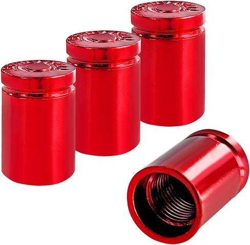 4 PCS BULLET SHELL SHELL VALVE STEM CATS ، CONGREAL ALUMONIM Aluminium Disproof Bullet على شكل صمام ، غطاء ضغط إطارات الهواء المعدني للدراجة النارية للدراجة (أسود) in Saudi Arabia