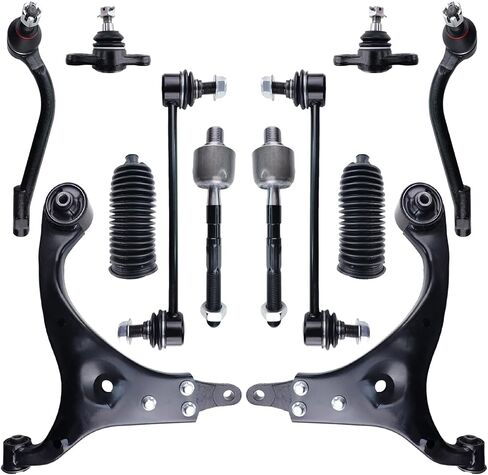 التحكم في الأسلحة 12 PCS التعليق الأمامي مجموعة الكرة مفصل ربط قضيب Sway Bar بديل لعام 2007-2012 Hyundai Elantra in Saudi Arabia