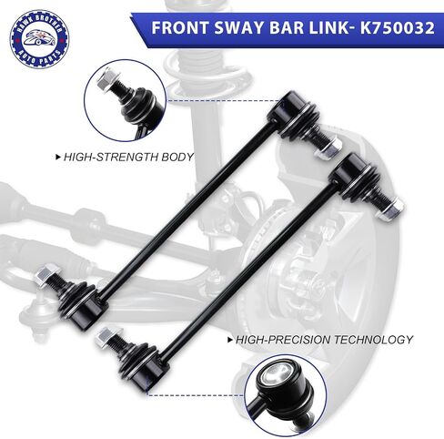 التحكم في الأسلحة 12 PCS التعليق الأمامي مجموعة الكرة مفصل ربط قضيب Sway Bar بديل لعام 2007-2012 Hyundai Elantra in Saudi Arabia