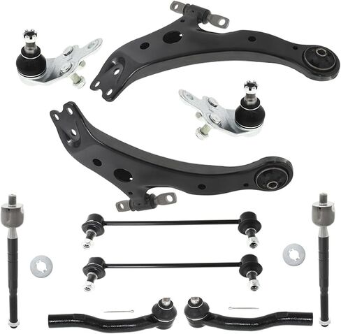 Labwork 10pc الأمامي السفلي السيطرة على كرة الذراعين المفاصل ind end end sway bar kit kit kit and passenger side anduction for toyota camry stupension kit 2007-2011 in Saudi Arabia