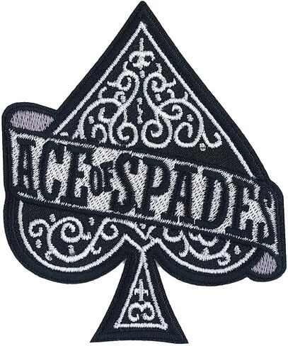 C & D Visionary Motörhead Fancy Ace of Punds Patch ، Black ، White in Saudi Arabia