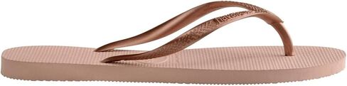 Havaianas Women’s Slim Flip Flop Sandals ، وردة الباليه ، وحجم 7-8 (37/38 BR) ،-مريحة ، خفيفة الوزن ، متينة الشاطئ ، 2 عبوة in Saudi Arabia