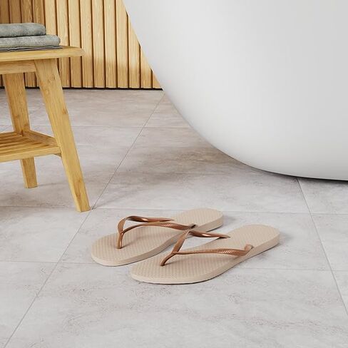 Havaianas Women’s Slim Flip Flop Sandals ، وردة الباليه ، وحجم 7-8 (37/38 BR) ،-مريحة ، خفيفة الوزن ، متينة الشاطئ ، 2 عبوة in Saudi Arabia