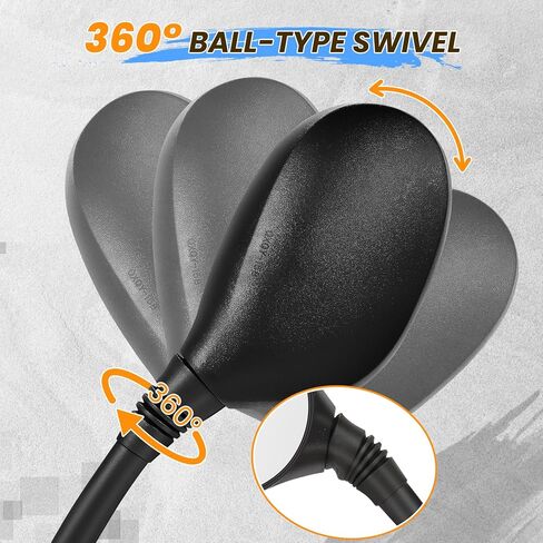 Wooken Universal 360° Adjustable Rear View Mirror, 8MM Threaded Bolt, Wide Angle Safety Side Mirrors for Most Mobility Scooters, ATVs, Motorcycle, Moped (Pair) in Saudi Arabia
