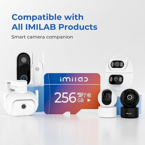 IMILAB microSDXC UHS-I Memory Card, U3, A2, V30, Class 10, Micro SD Card Compatible with IMILAB Security Camera (128, GB) in Kuwait