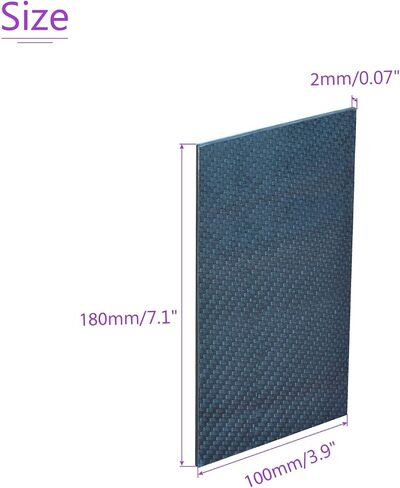 DMiotech 5.9x4.9x0.05 Inch Carbon Fiber Sheet RC Airplane Matte Panel for Drone Frame Car Model Printer Tray in Saudi Arabia