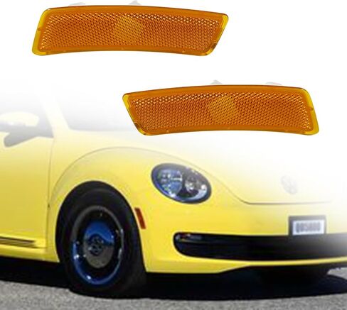 Amber Front Lens Side Marker Light Housings for 2018+ VW Tiguan for 2012-2019 VW Beetle, Front Bumper Side Marker Lights Housings Kit 5C5945071A, 5C5945072A in Saudi Arabia