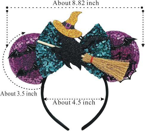 Mouse Ears Bow Headband With Accessories Decoration, for Cartoon Cosplay Costume Party in Kuwait