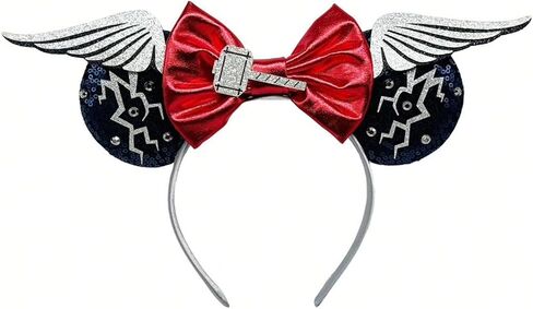 Mouse Ears Bow Headband With Accessories Decoration, for Cartoon Cosplay Costume Party in Kuwait
