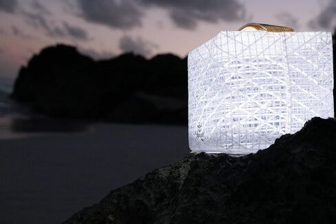 SOLIGHT-DESIGN - SOLARPUFF, Rechargeable Solar Lantern with Light Sensor - Collapsible LED Camping Lantern, Easy Open and Fold, No Inflating Needed, Extreme Weather (Hybrid) in Saudi Arabia
