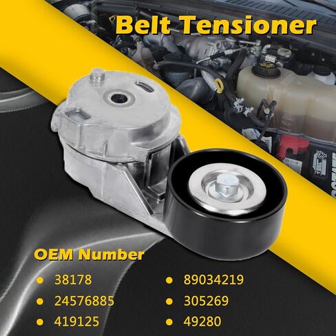 38178 AC Drive Belt Belt Telectly Assolbly مع بكرة لبويك رينير-ل Chevy Colorado Trailblazer Ext-لـ GMC Canyon Envoy XL XUV-لهاممر H3 H3T Ascender I-280 I-350 I-290 I-370 Bravada 9-7x in Saudi Arabia