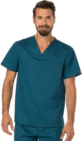 مجموعة فرك شيروكي الممتازة للرجال الحديثة FIT V-NECK TOP WW690 مع إغلاق زر الساق المدبب وداخل الرباط PANT WW140 in Saudi Arabia
