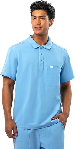 Peelz Jack 4-Pocking Polo Scrub Tops for Men-Soft Stretch Fabrics Fryss ، Fashion-Forword Men's Scrub Top ، Fit Classic in Kuwait